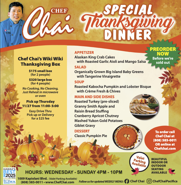 Chef Chai’s Special Wiki Wiki Thanksgiving Box